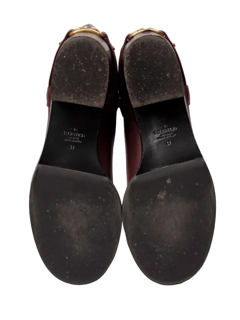 Valentino Troopup Burgundy Leather Riding Boots